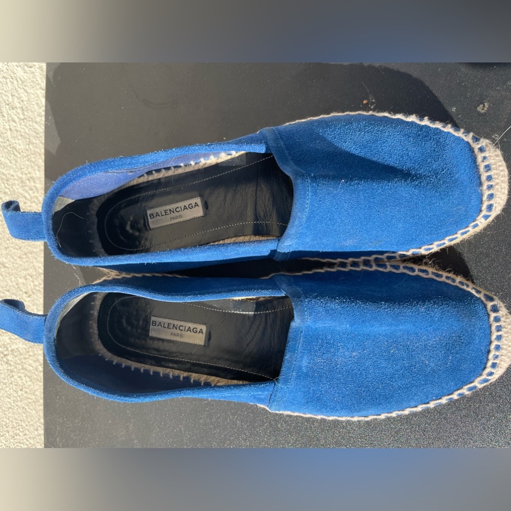 Balenciaga loafer espadrilles in blue size 39
